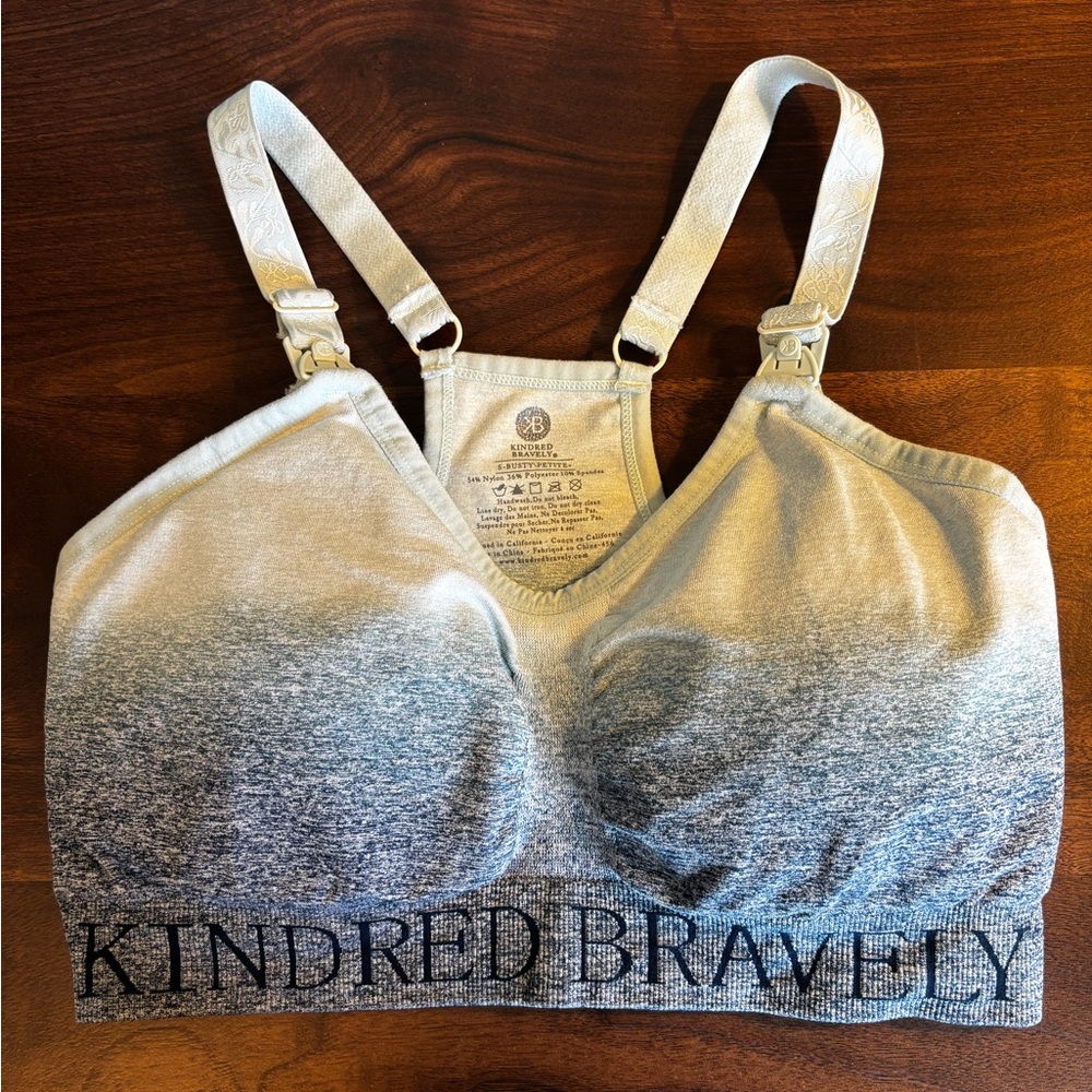 Kindred Bravely Women's Blue Ombre Nursing Sports Bra